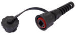 NIKOMAX Csatlakozó Dugó STP, CAT6e, IP67, fekete (NMC-RJ88RA50SE3-IS-BK)