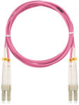 NIKOMAX Optikai patch kábel LC - LC, MM 50/125, OM4, duplex, 3m, magenta (NMF-PC2M4C2-LCU-LCU-003) - bbmarket