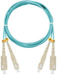 NIKOMAX Optikai patch kábel SC - SC, MM 50/125, duplex, 1m, aqua (NMF-PC2M3C2-SCU-SCU-001) - bbmarket