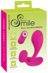 Sweet Smile Vibrator foarte flexibil cu 2 motoare 10 moduri de vibrație RC C & G-Spot Vibrator (11 cm) Vibrator