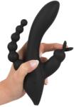 Sweet Smile Vibrator cu stimulator de clitoris si anal Triple G-Spot Vibrator (20, 8 cm) (4024144553082) Vibrator