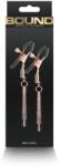 NS TOYS Clemele ajustabile pentru mamelon Bound - Nipple Clamps - D3 - Rose Gold (657447107269)