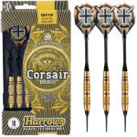 Harrows Dart szett Harrows Corsair SOFT 16G FEKETE gravírozva