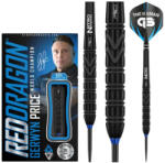 Red Dragon Dart szett Red Dragon steel Gerwen Price Back to Black 26g, 90% Gravírozott