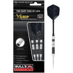 BULL'S Darts dart szett Bull's steel X-Grip X6 26gr 90% gravírozással