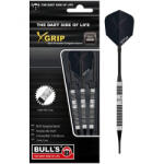 BULL'S Darts dart szett Bull's X-Grip X5 soft steel 16g 90% gravírozással