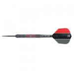 Target Darts szett TARGET steel, 25g, Vapor8 black, piros, 80% gravírozva