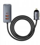 Baseus autós töltő 2x Usb-c 2x Usb Share Together 2in1 hosszabbító kábel (CCBX-120C2)