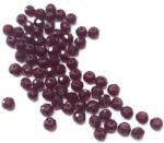  Gyöngy üveg csiszolt fánk 4x3mm mély bordó min. 60db