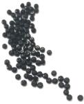  Gyöngy üveg csiszolt fánk 3x2mm fekete min. 80db
