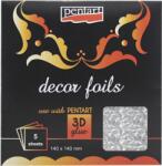 PENTART Dekorfólia 14x14cm hologramos 5lap/csomag szilánkok (20751)