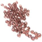  Gyöngy üveg csiszolt fánk 4x3mm mályva min. 60db