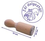  Nyomda fa School Art gyermeket jutalmazó fa nyomda, 2cm kör, JÓL DOLGOZTÁL