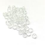  Gyöngy üveg csiszolt fánk 4x3mm átlátszó min. 60db