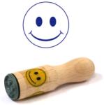  Nyomda fa School Art gyermeket jutalmazó fa nyomda, 2cm kör, MOSOLYGÓS