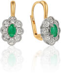Heratis Forever Smaragd fülbevaló 0.490 ct gyémántokkal IZBR308SN