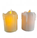 Torch Led gyertya fehér/tört fehér 5x7cm (113276) - jatekrt