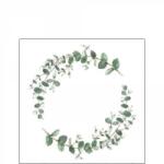 Ambiente Eucalyptus Branch White papírszalvéta 25x25cm, 20db-os