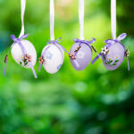  Húsvéti dekoráció - tojás szett - 2 féle - 12 db/csomag - CMK-6005 (HTSZ-003)