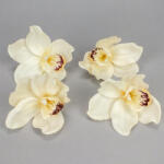  Orchidea fej 4db/csom ekrü