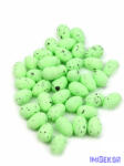  Színes foltos hungarocell tojás 3 cm 40db/csomag - Zöld