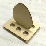  Natúr fa húsvéti tojás formájú tojástartó. Mérete: 145x190 mm