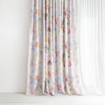 Goldea pamut drapéria deluxe - vadvirágok 160x160 cm