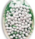  Fehér alapon fekete foltos polisztirol tojás, mérete 18x25 mm. Az ár 1 db-ra vonatkozik