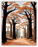  Baobab Fasor Madagaszkárban - számfestő készlet