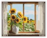  Napraforgók az Ablakban - számfestő készlet