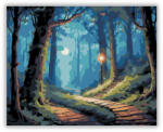  Varázslatos Erdő Tündéres Fényekkel - számfestő készlet