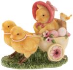 Iliadis Alexandros Figurina Chicks in cart 12 cm x 8 cm x 10 cm (85414)