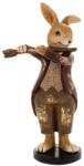 Iliadis Alexandros Figurina Bunny cu flaut 8 cm x 5 cm x 16 cm (85433)
