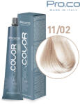 Pro.co Vopsea de par profesionala - cu amoniac - PRO. COLOR - PROCO - 100 ml - 11 02 BLOND SUPER DESCHIS PERLAT (P11/02)