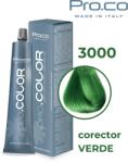 Pro.co Vopsea de par profesionala PRO. COLOR 100 ml - CORECTOR VERDE (P3000) - Visuel