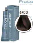 Pro.co Vopsea de par profesionala - cu amoniac - PRO. COLOR - PROCO - 100 ml - 6 00 BLOND INCHIS INTENS (P6/00)