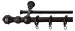 Sn Deco Group Galerie simpla lemn masiv Ares, nuanta wenge, 220 cm - SINA U INCLUSA Suport draperie