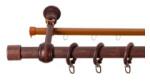 Sn Deco Group Galerie simpla lemn masiv Cafiro, nuanta mahon, 160 cm - SINA U INCLUSA Suport draperie