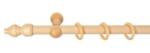 Sn Deco Group Galerie simpla lemn masiv Filigrano, consola clasica, nuanta natur, 160 cm - KIT COMPLET Suport draperie