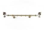 Sn Deco Group Galerie metalica Frunza 16mm, bronz antic, 160 cm - KIT COMPLET Suport draperie