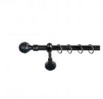 Sn Deco Group Galerie metalica Kugel 19mm, negru auriu, 160 cm, KIT COMPLET Suport draperie