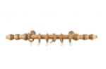Sn Deco Group Galerie metal infoliat Filigrano, imitatie stejar, 360 cm - KIT COMPLET Suport draperie