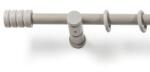 Sn Deco Group Galerie simpla lemn masiv Pisa, consola moderna, nuanta gri-antic, 280 cm - KIT COMPLET Suport draperie