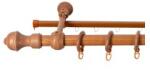 Sn Deco Group Galerie simpla lemn masiv Ares, nuanta cires, 160 cm - SINA U INCLUSA Suport draperie