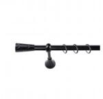 Sn Deco Group Galerie metalica Zeus 19mm, negru, 240 cm, KIT COMPLET Suport draperie
