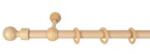 Sn Deco Group Galerie simpla lemn masiv Giro, consola standard, nuanta natur, 360 cm - KIT COMPLET Suport draperie