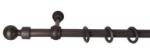 Sn Deco Group Galerie simpla lemn masiv Giro, consola standard, nuanta wenge, 300 cm - KIT COMPLET Suport draperie