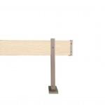 Sn Deco Group Set sina aluminiu PL stejar 400 cm - prindere perete Suport draperie