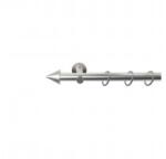 SN Deco Group Galerie metalică Con, Ø 19mm, 100 cm, simplă nichel-satinat cu consolă plată Suport draperie