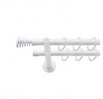 SN Deco Group Galerie metalică Arita, Ø 19mm, 160 cm, dublă albă cu consolă plată Suport draperie